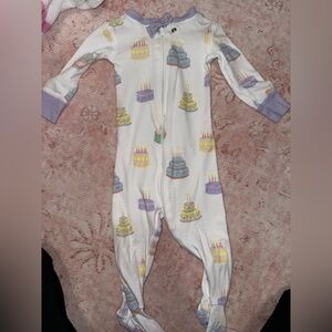 TBBC Zippered Pajamas | 6–12M | Birthday Cake Print | The Beaufort Bonnet Co